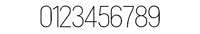 Concourse Thin Font OTHER CHARS