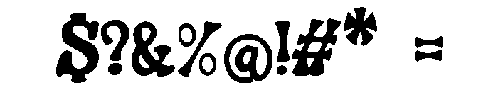 Concrete_Hype Font OTHER CHARS