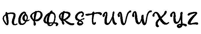 Concrete Poppies Font UPPERCASE