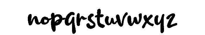 Concrete Poppies Font LOWERCASE