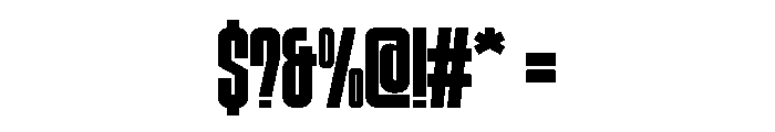 Condens Regular Font OTHER CHARS