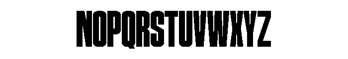 Condens Regular Font UPPERCASE