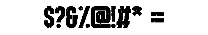 Condensa Regular Font OTHER CHARS