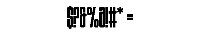 Condensans Regular Font OTHER CHARS