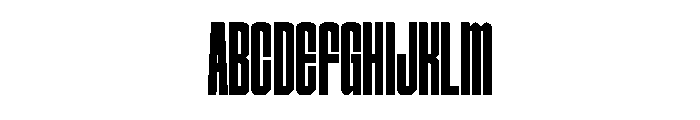 Condensans Regular Font UPPERCASE