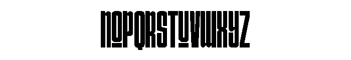 Condensans Regular Font LOWERCASE