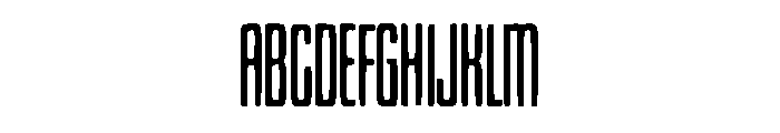Condensed Cathedral Font UPPERCASE