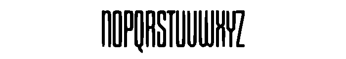 Condensed Cathedral Font UPPERCASE