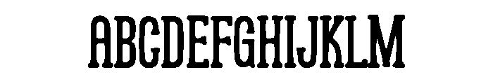 Condensed Victorian Font UPPERCASE
