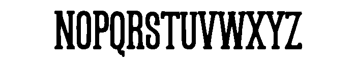 Condensed Victorian Font UPPERCASE