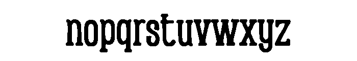 Condensed Victorian Font LOWERCASE
