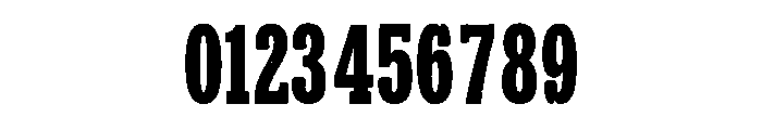 Condensed Font OTHER CHARS