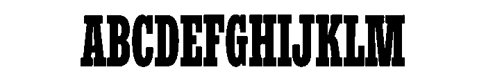 Condensed Font UPPERCASE