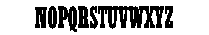 Condensed Font UPPERCASE