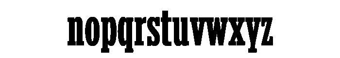 Condensed Font LOWERCASE