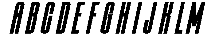 Condesned Sans Collection - Concrete Condensed Italic Font UPPERCASE