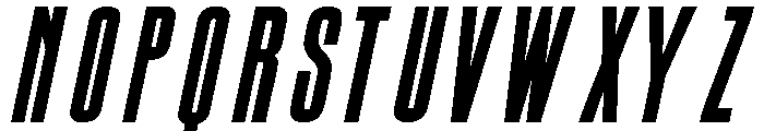 Condesned Sans Collection - Concrete Condensed Italic Font UPPERCASE