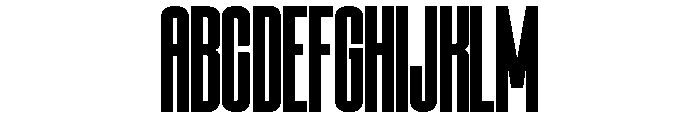 Condesned Sans Collection - Concrete Condensed Font UPPERCASE