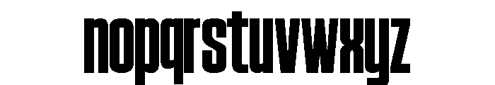 Condesned Sans Collection - Concrete Condensed Font LOWERCASE