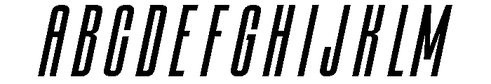 Condesned Sans Collection - LongLine Condensed Italic Font UPPERCASE