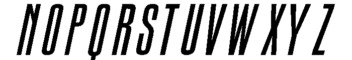 Condesned Sans Collection - LongLine Condensed Italic Font UPPERCASE
