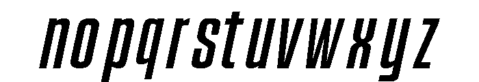 Condesned Sans Collection - LongLine Condensed Italic Font LOWERCASE