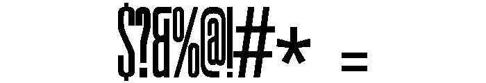 Condesned Sans Collection - LongLine Condensed Font OTHER CHARS