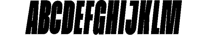 Condesned Sans Collection - Mawn Condensed Italic Font UPPERCASE