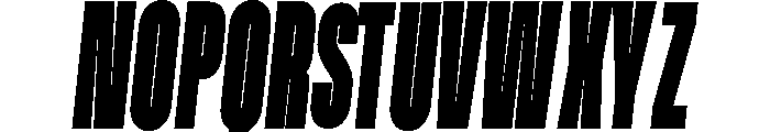 Condesned Sans Collection - Mawn Condensed Italic Font UPPERCASE
