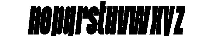 Condesned Sans Collection - Mawn Condensed Italic Font LOWERCASE