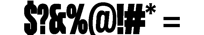 Condesned Sans Collection - Mawn Condensed Font OTHER CHARS