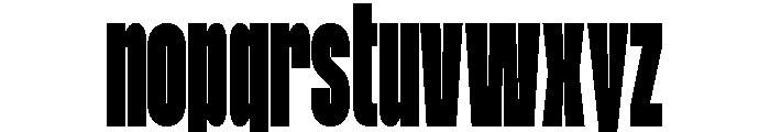 Condesned Sans Collection - Mawn Condensed Font LOWERCASE