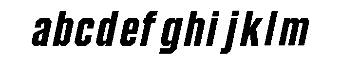 Condesned Sans Collection - Quadro Condensed Italic FONT