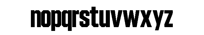 Condesned Sans Collection - Quadro Condensed Font LOWERCASE