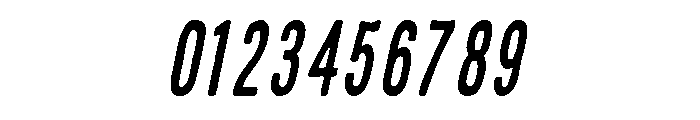 Condesned Sans Collection - Railtown Condensed Italic Font OTHER CHARS