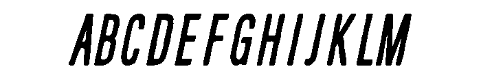 Condesned Sans Collection - Railtown Condensed Italic Font UPPERCASE