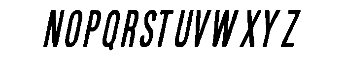 Condesned Sans Collection - Railtown Condensed Italic Font UPPERCASE
