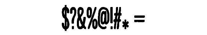 Condesned Sans Collection - Railtown Condensed Font OTHER CHARS