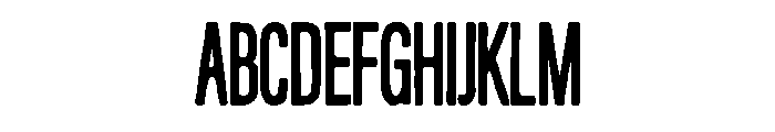 Condesned Sans Collection - Railtown Condensed Font UPPERCASE