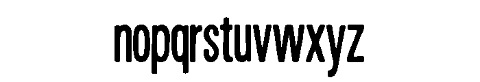 Condesned Sans Collection - Railtown Condensed Font LOWERCASE
