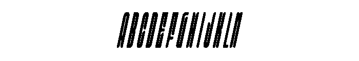 Condesned Sans Collection - Skewrom Condensed Italic Font UPPERCASE