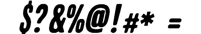Condesned Sans Collection - Skyliner Condensed Italic Font OTHER CHARS