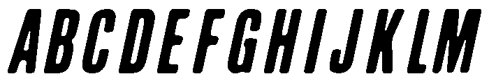 Condesned Sans Collection - Skyliner Condensed Italic Font UPPERCASE