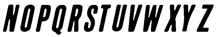 Condesned Sans Collection - Skyliner Condensed Italic Font UPPERCASE