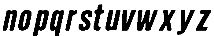 Condesned Sans Collection - Skyliner Condensed Italic Font LOWERCASE
