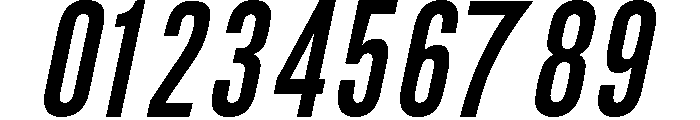 Condesned Sans Collection - Voltage Condensed Italic Font OTHER CHARS