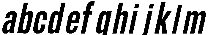 Condesned Sans Collection - Voltage Condensed Italic FONT