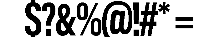 Condesned Sans Collection - Voltage Condensed Font OTHER CHARS