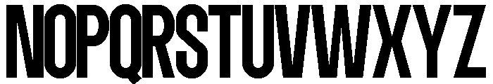 Condesned Sans Collection - Voltage Condensed Font UPPERCASE