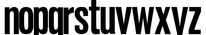 Condesned Sans Collection - Voltage Condensed Font LOWERCASE